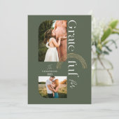 2枚の写真モダンを幾何学的にアーチ シーズンカード (スタンド正面)