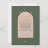 2枚の写真モダンを幾何学的にアーチ シーズンカード (裏面)