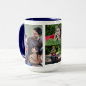 2枚の写真モダンコラージュを作成する マグカップ (正面左)