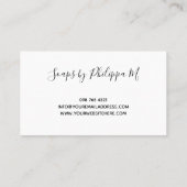 2枚の写真ラウンドロゴスモールクラフト 名刺 (裏面)