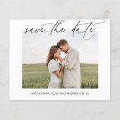 2枚の写真入りシンプルウェディングSave the Date (正面)