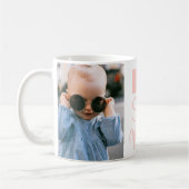 2枚の写真最高のナナピンクホワイトマグ コーヒーマグカップ (左)