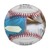 2枚の写真最高のパパハッピーパパの日 野球ボール (正面)