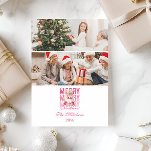 2枚の写真 アンティーク ピンクのくるみ割り人形 クリスマス
