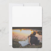 2枚の写真 ウェディング サンクス カード (裏面)