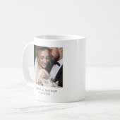 2枚の写真 |カスタムウェディング記念日 コーヒーマグカップ (正面左)