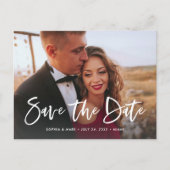 2枚の写真 |スクカジュアルリプト日付の保存 案内ポストカード (正面)