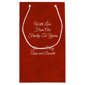 2枚の写真～スノーフレークキス スモールペーパーバッグ (裏面)