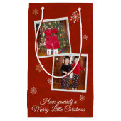 2枚の写真～スノーフレークキス スモールペーパーバッグ (正面)