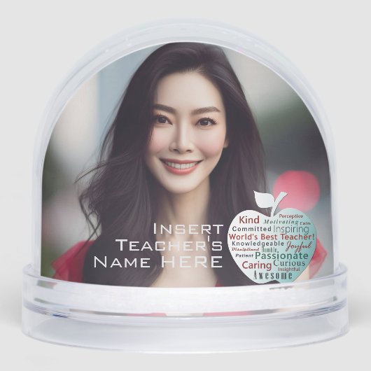 2枚の写真、世界の最高の先生Appleの資質 (正面)