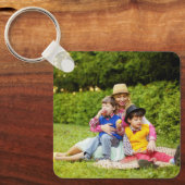 2枚の写真 |両面 キーホルダー (正面)