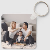 2枚の写真 |両面 キーホルダー (裏面)