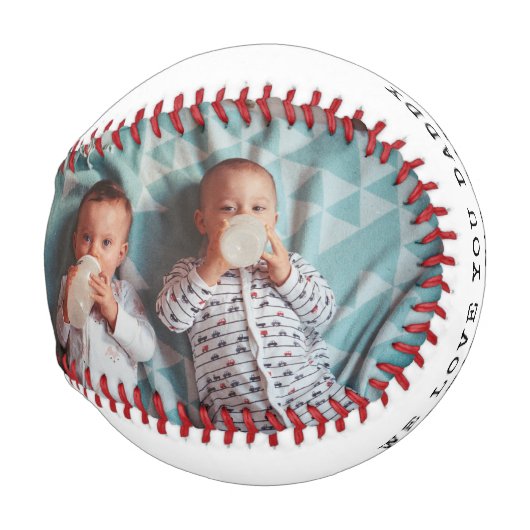 2枚の写真（個人用メッセージ） 野球ボール (正面右)