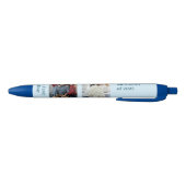 2枚の写真、名前の日付、青のテキスト 黒ボールペン (ボトム)