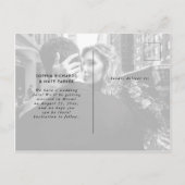 2枚の写真|結び目を結ぶ白い台本 案内ポストカード (裏面)