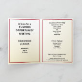 2枚の写真Burgu./金ゴールド濃淡グラデーションハイブリッド部品表 招待状 (内部)