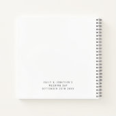 2枚の写真Our Journey 結婚 Begins Guest Book ノートブック (裏面)