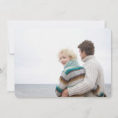 2枚の写真Simple Us Save the Date シーズンカード (裏面)