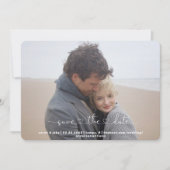 2枚の写真Simple Us Save the Date シーズンカード (正面)