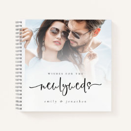 2枚の写真Wishes for Newlyweds Guest Book ノートブック