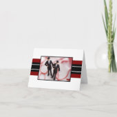 2枚の新郎のカスタムな応答カード 招待状 (正面)