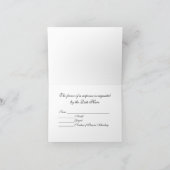 2枚の新郎のカスタムな応答カード 招待状 (内部)