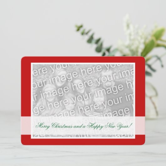 2枚の画像用両面フォトクリスマスカード シーズンカード (スタンド正面)