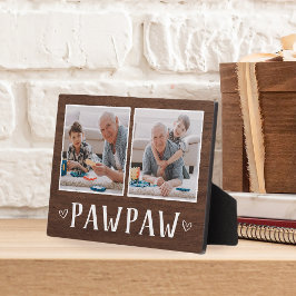 2枚の素朴フォトポープーおじいちゃん フォトプラーク