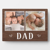 2枚の素朴写真パパ フォトプラーク (正面)