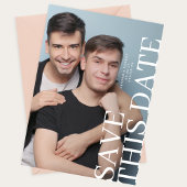 2枚の結婚写救真日 セーブザデート