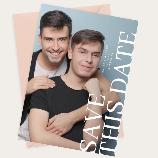 2枚の結婚写救真日 セーブザデート