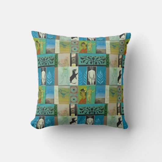 2枚の絵画枕 クッション (正面)