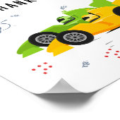 2枚の誕生日カードとギフトサイン ポスター (角)