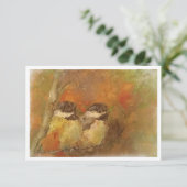 2枚の《鳥》アメリカゴガラノートカード サンキューカード (スタンド正面)