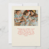 2枚エレガントの写真が入ったクリスマスフォトカード 招待状 (裏面)