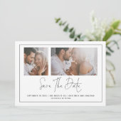 2枚エレガントの写真すべて結婚色 セーブザデート (スタンド正面)