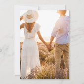 2枚エレガントの写真結婚式の日付を保存 (裏面)