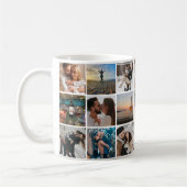 2枚エレガントの9枚の写真がバレンタインのコラージュ写真 コーヒーマグカップ (左)