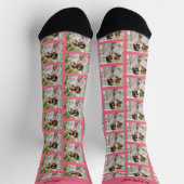 2枚カスタムの写真と名前ユニーク ソックス (上部)