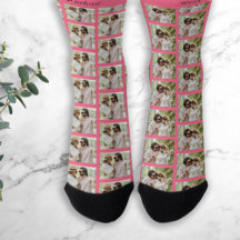 2枚カスタムの写真と名前ユニーク