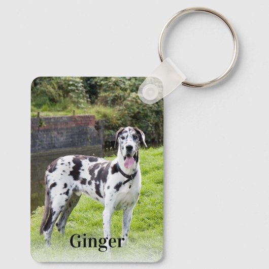 2枚カスタムの写真と文字両面 キーホルダー (裏面)