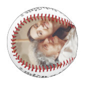 2枚カスタムの写真を持つ私の孫への贈り物 野球ボール (正面左)