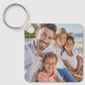 2枚カスタム写真両面ファミリフォト キーホルダー (正面)