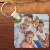 2枚カスタム写真両面ファミリフォト キーホルダー (正面)