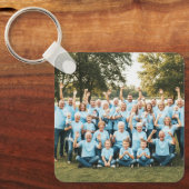 2枚カスタム写真両面ファミリフォト キーホルダー (正面)