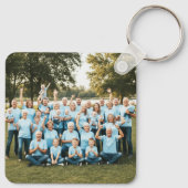 2枚カスタム写真両面ファミリフォト キーホルダー (裏面)