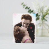 2枚キスをするのハフランスのガキ ポストカード (スタンド正面)