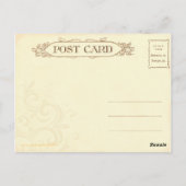 2枚キスをするのハフランスのガキ ポストカード (裏面)