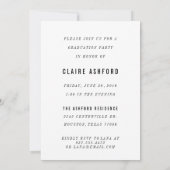 2枚スタイリッシュの写真卒業発表招待状 招待状 (裏面)