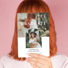 2枚スタイリッシュミニマルの写真研究者発表 案内状